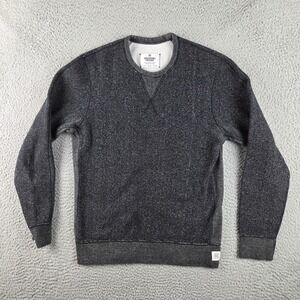 Reigning Champ Crewneck Sweater Mens Small Gray Knit Tiger Fleece